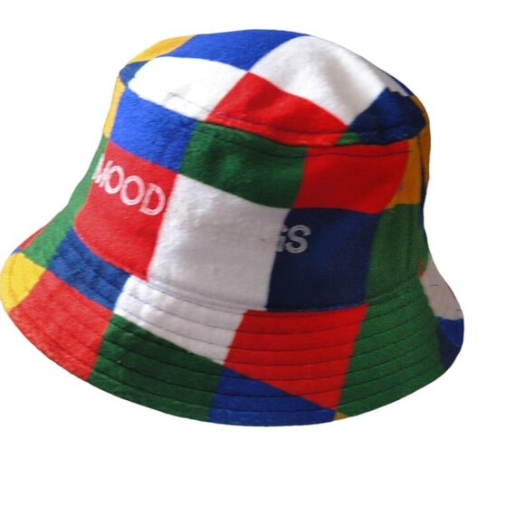 Moodswings Colorblock One Size Fits Most Bucket Hat Logo Colorful Outdoor - Picture 2 of 5